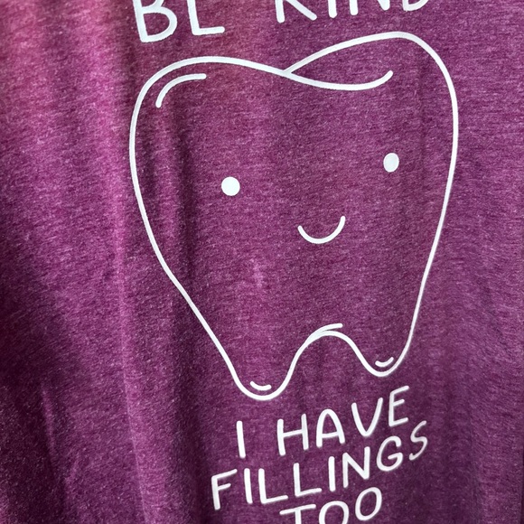 Cute Funny Dental Hygiene Assistant Tooth T Shirt Women’s Plus Size 2XL - Picture 5 of 7